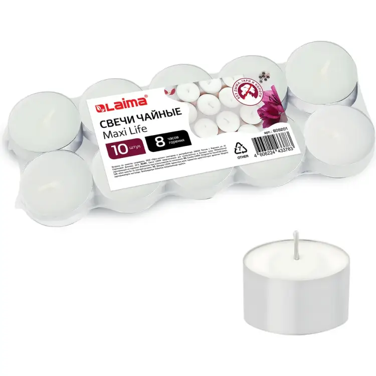 Чайные свечи LAIMA Maxi Life 609201