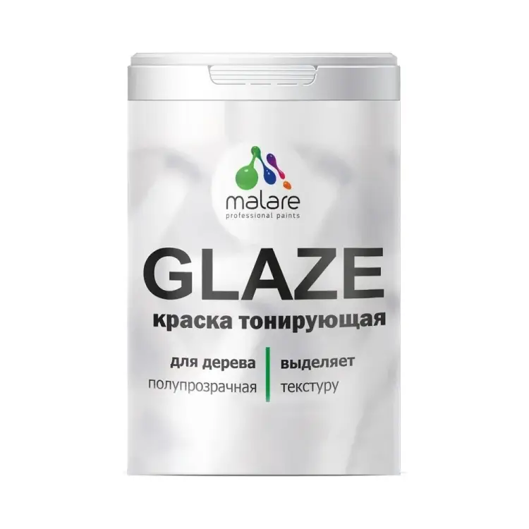 Лессирующая тонирующая краска по дереву MALARE Glaze 2036775036126 Лессирующая тонирующая краска по дереву MALARE Glaze 2036775036126