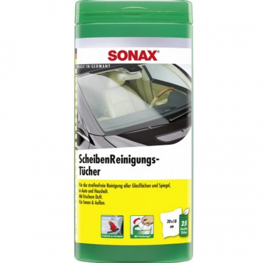 Салфетки для очистки стекол Sonax 412000