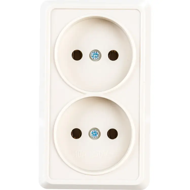 Двухместная розетка IEK ОКТАВА ERO20-K33-10-DC