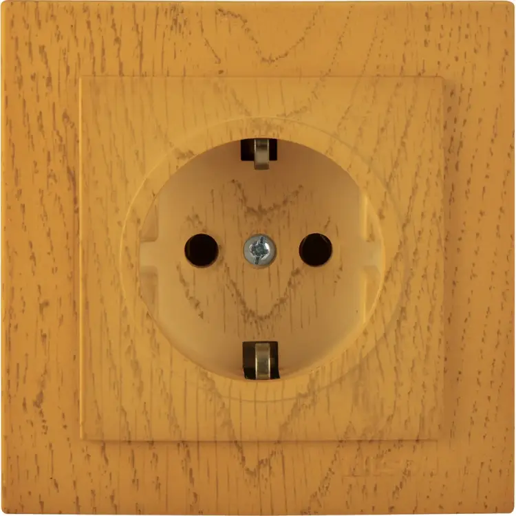Одноместная розетка Nilson TOURAN WOOD 24251017