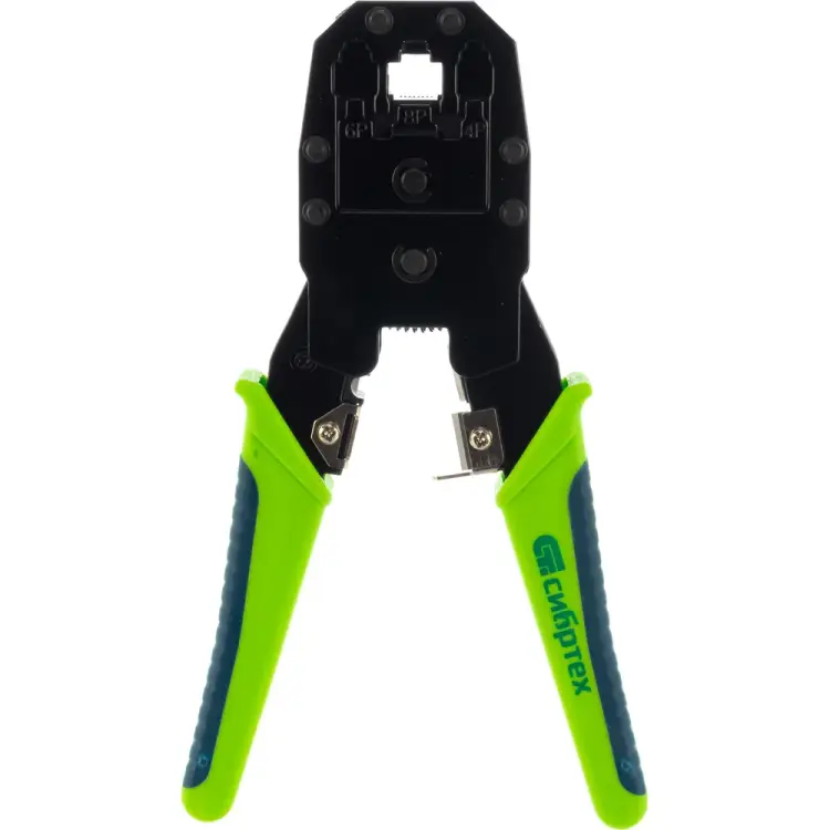 Клещи для обжима телефонных и компьютерных клемм СИБРТЕХ 17733