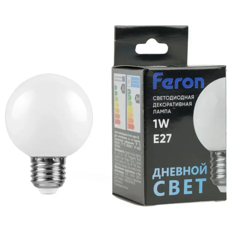 Светодиодная лампа FERON LB-37 1W 230V E27 7000K 25115 Светодиодная лампа FERON LB-37 1W 230V E27 7000K 25115