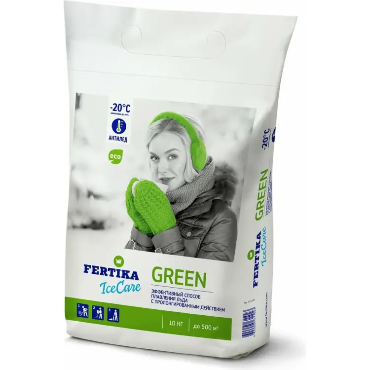 Противогололедный реагент Fertika Icecare Green Ф02560