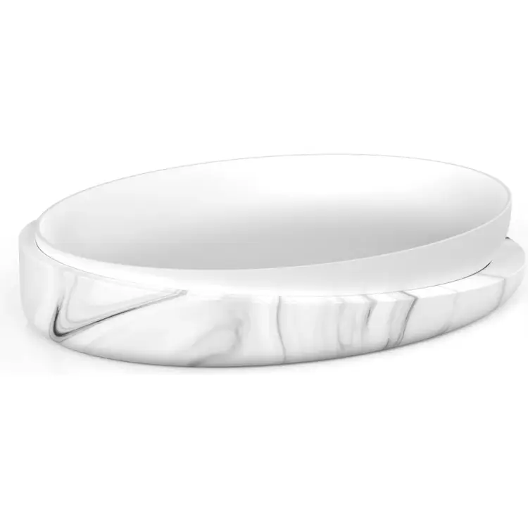 Настольная мыльница для ванной FORA Marble light полирезин FOR-MRL036 Настольная мыльница для ванной FORA Marble light полирезин FOR-MRL036