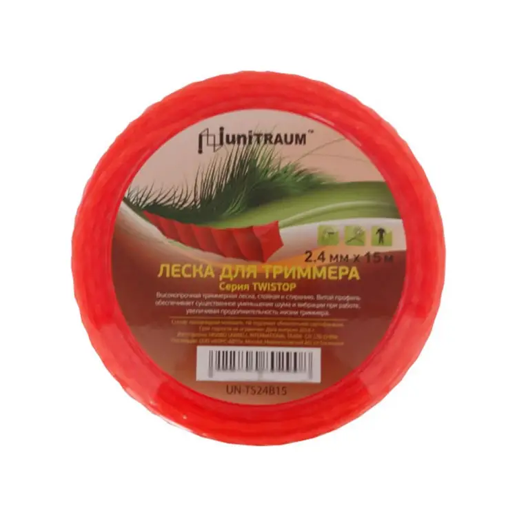 Леска для триммера UNITRAUM UN-TS24B15