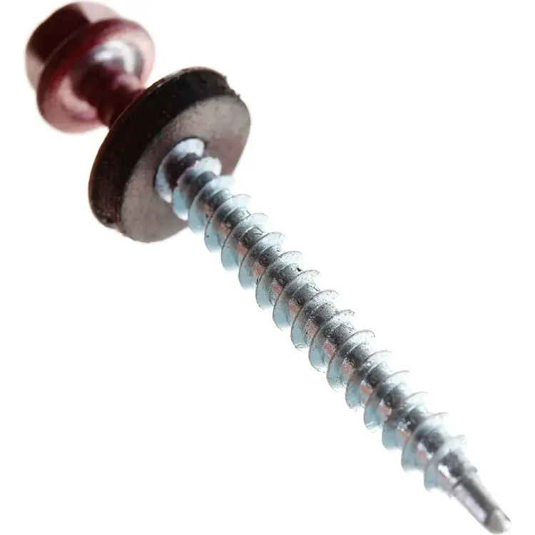 Кровельный саморез Стройметиз 4,8х51 RAL3003 красный рубин (200 шт.) 2120056