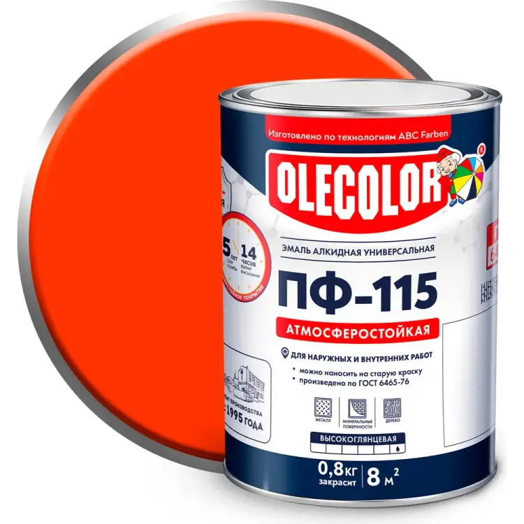 Эмаль Olecolor ПФ-115 4300005241 Эмаль Olecolor ПФ-115 4300005241