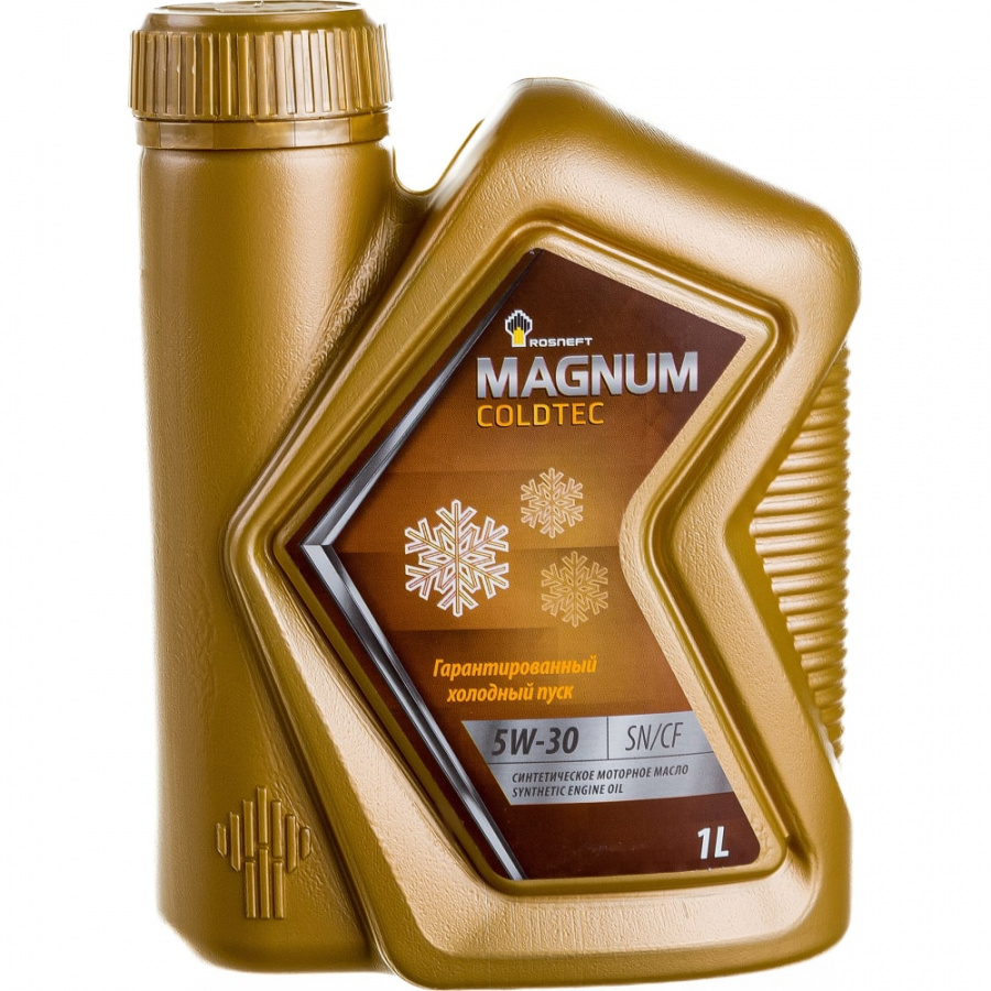 Синтетическое моторное масло Роснефть Magnum Coldtec 5W-30 SN-CF