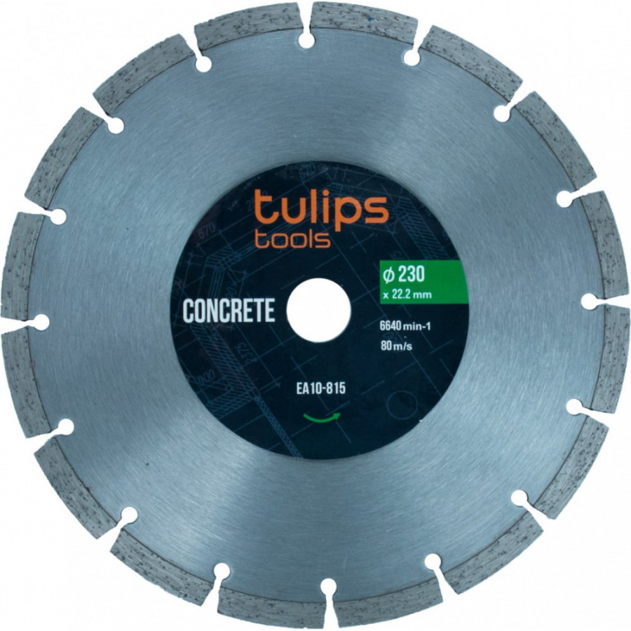 Сегментный алмазный диск Tulips Tools EA10-815