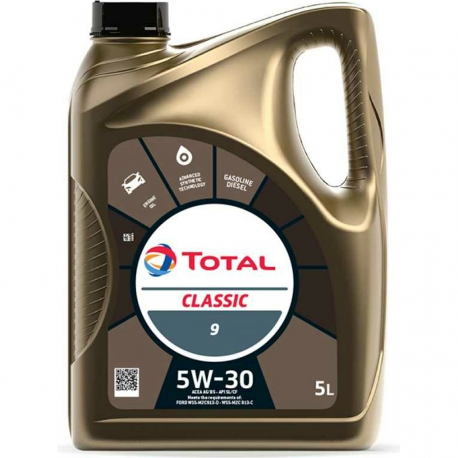 Масло для 4-х тактных двигателей TOTAL CLASSIC 9 5W30