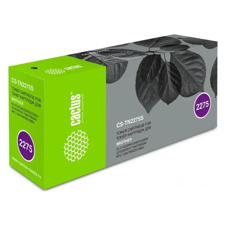 Лазерный картридж для brother hl 2240/2240r/2250/2250dn/ Cactus tn-2275 943990