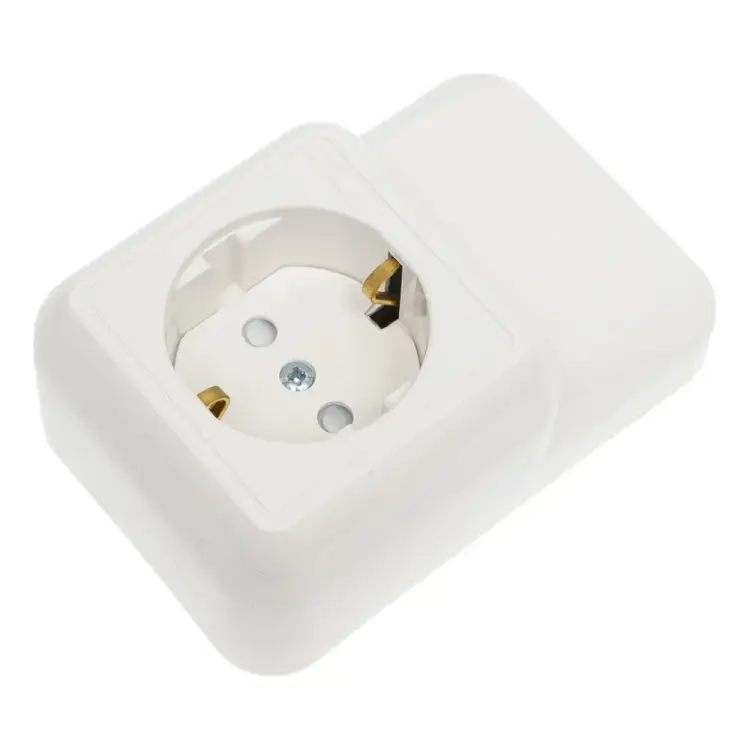 Надплинтусная одноместная розетка Systeme Electric Прима RA16-003-2M-B