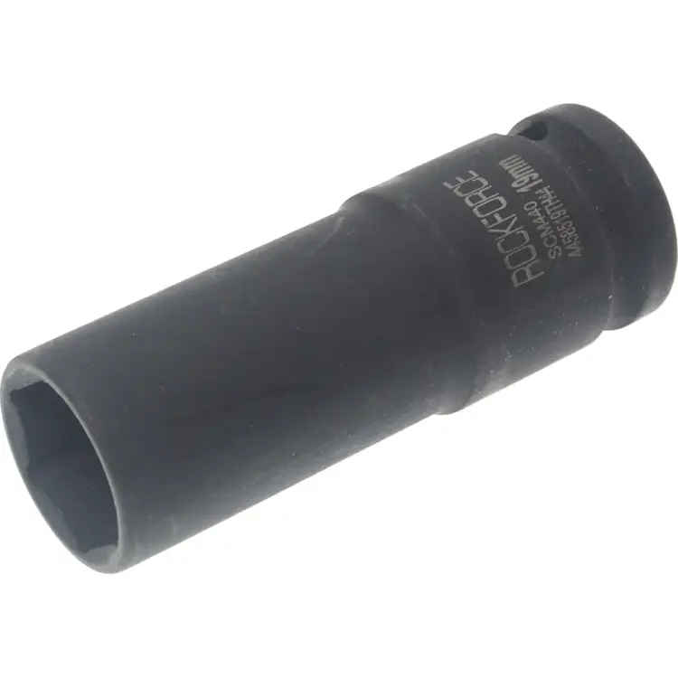 Удлиненная ударная шестигранная торцевая головка Rockforce 19мм 1/2 L=80мм RF-458519TH44(25933) Удлиненная ударная шестигранная торцевая головка Rockforce 19мм 1/2 L=80мм RF-458519TH44(25933)