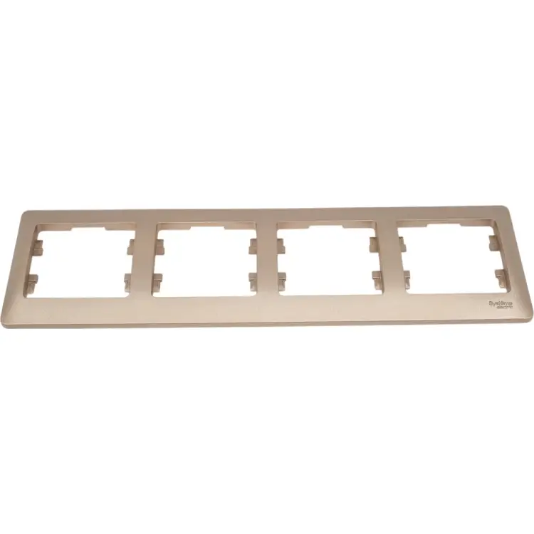 Горизонтальная четырехпостовая рамка Systeme Electric GLOSSA GSL000404