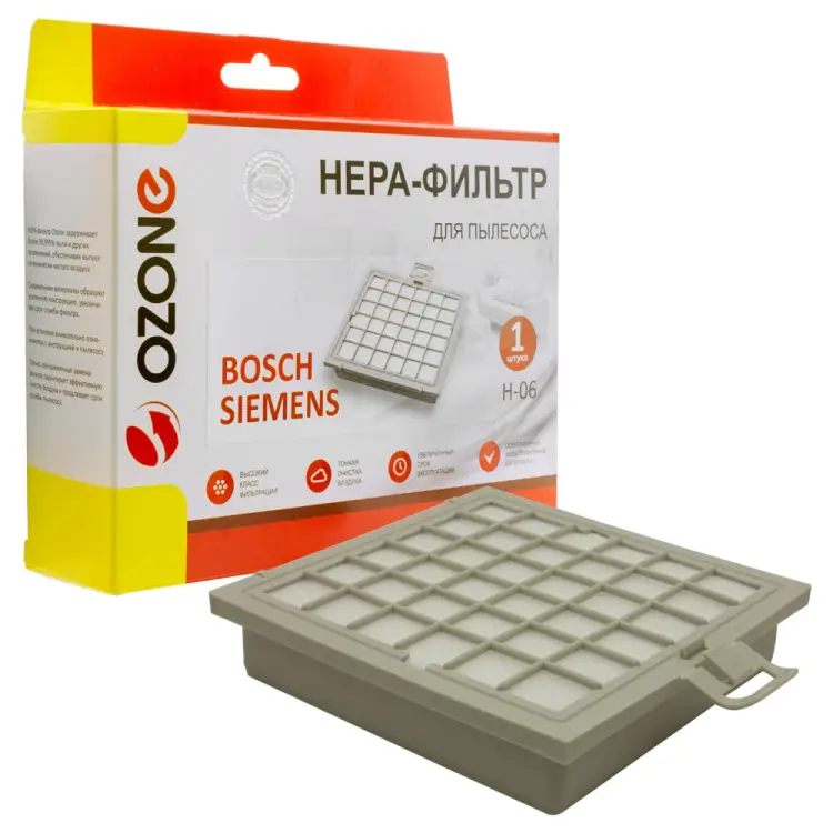 Фильтр для пылесоса BOSCH / SIEMENS OZONE H-06 HEPA Фильтр для пылесоса BOSCH / SIEMENS OZONE H-06 HEPA