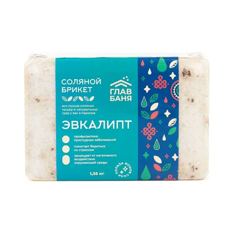 Соляной брикет для бани ГлавБаня Б510073 Соляной брикет для бани ГлавБаня Б510073