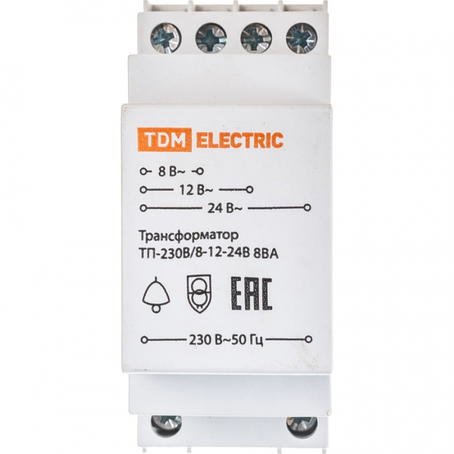 Понижающий трансформатор TDM ТП-230В/8-12-24В