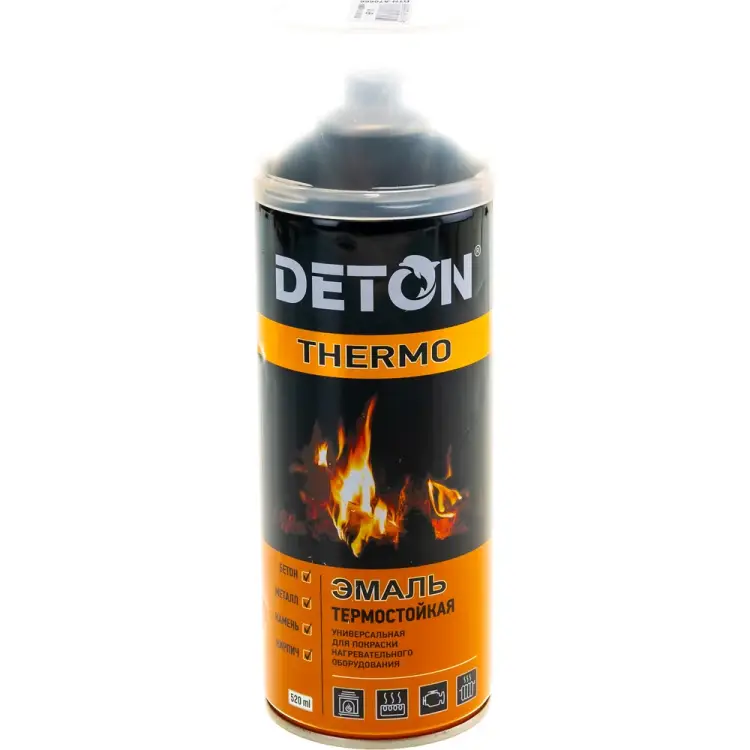 Термостойкая аэрозольная эмаль Deton THERMO 126943 Термостойкая аэрозольная эмаль Deton THERMO 126943