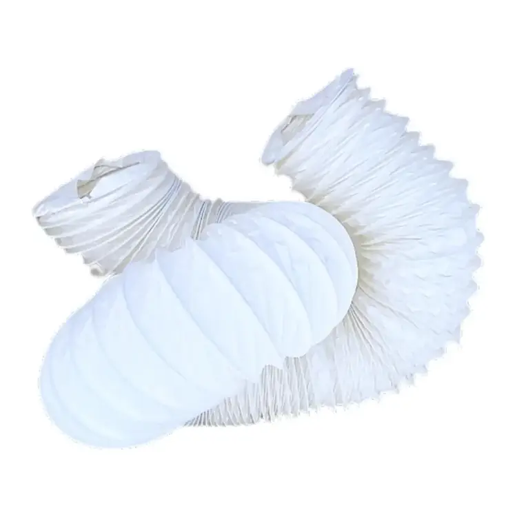 Гибкий полимерный воздуховод DEC International PVC White -127 мм, 10 м P127/10 Гибкий полимерный воздуховод DEC International PVC White -127 мм, 10 м P127/10