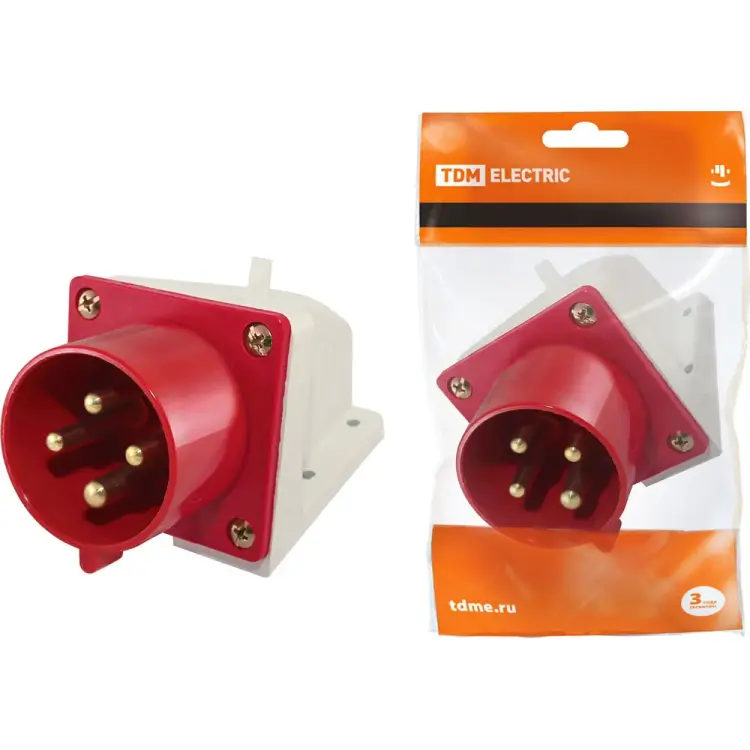 Стационарная вилка TDM ELECTRIC 524 SQ0605-0015