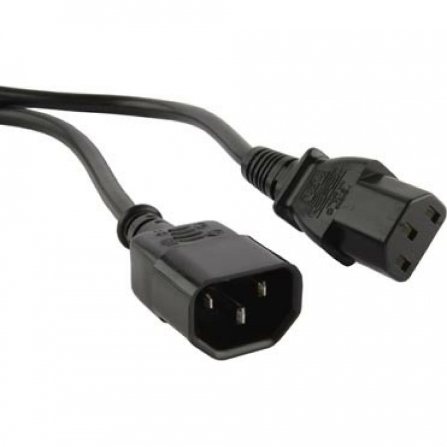 Кабель питания монитор-компьютер Hyperline PWC-IEC13-IEC14-10-BK