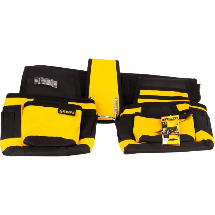 Нейлоновый пояс для инструментов STAYER пояс нейлоновый (18 ов) для инструментов stayer 38612 38612