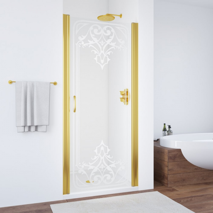 Дверь в душевой проем VEGAS-GLASS ЕР 80 09 ARTDECO D2