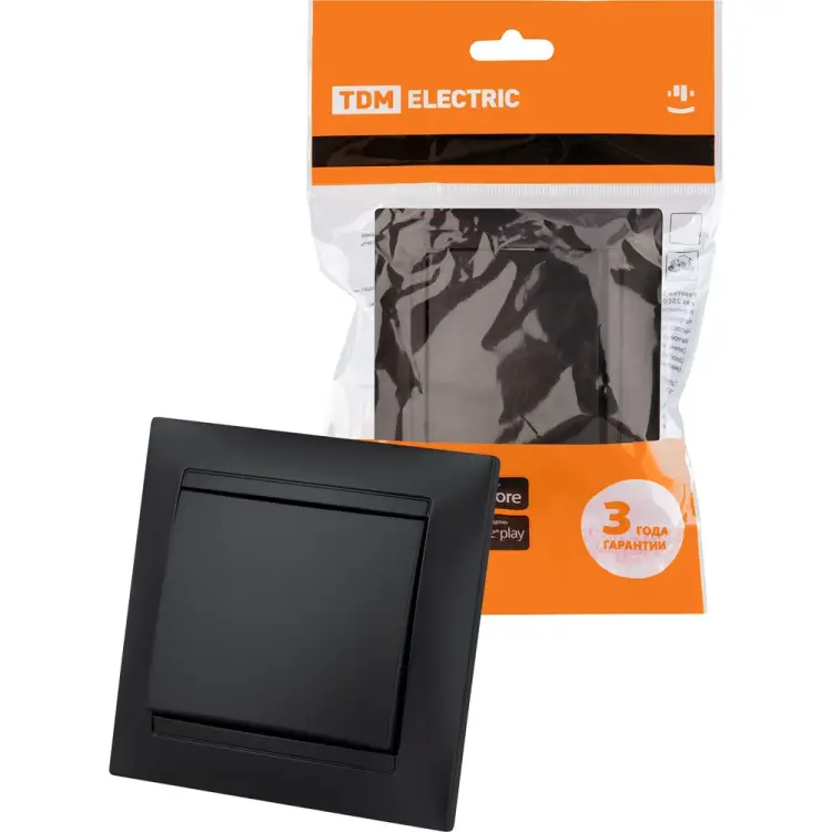 Одноклавишный выключатель TDM ELECTRIC Лама SQ1815-0601