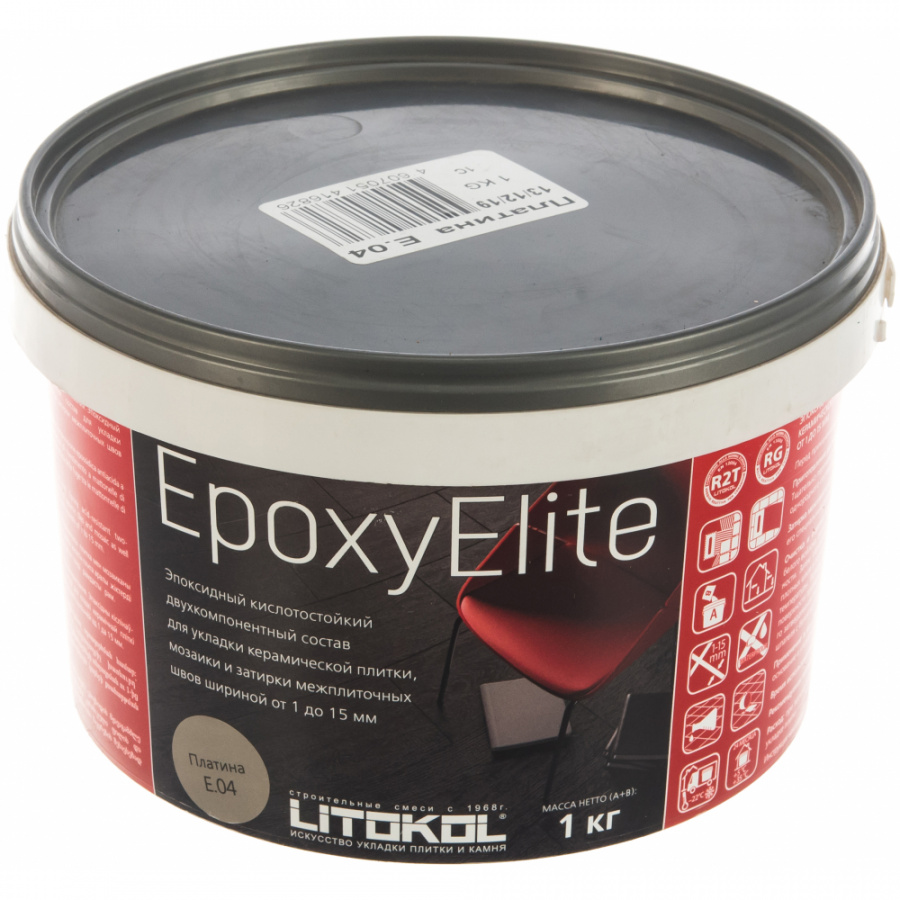 Эпоксидный состав для укладки и затирки мозаики LITOKOL EpoxyElite E.04