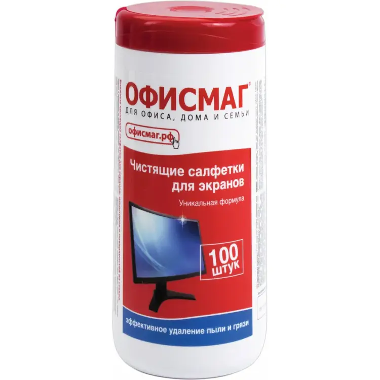 Салфетки для экранов всех типов и оптики ОФИСМАГ 510483