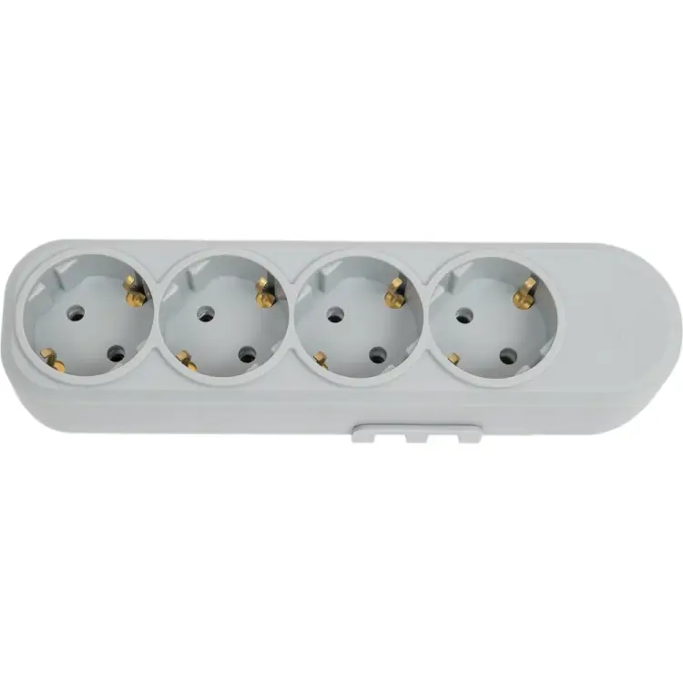 Четырехместная переносная розетка BYLECTRICA Р16-9182 серый
