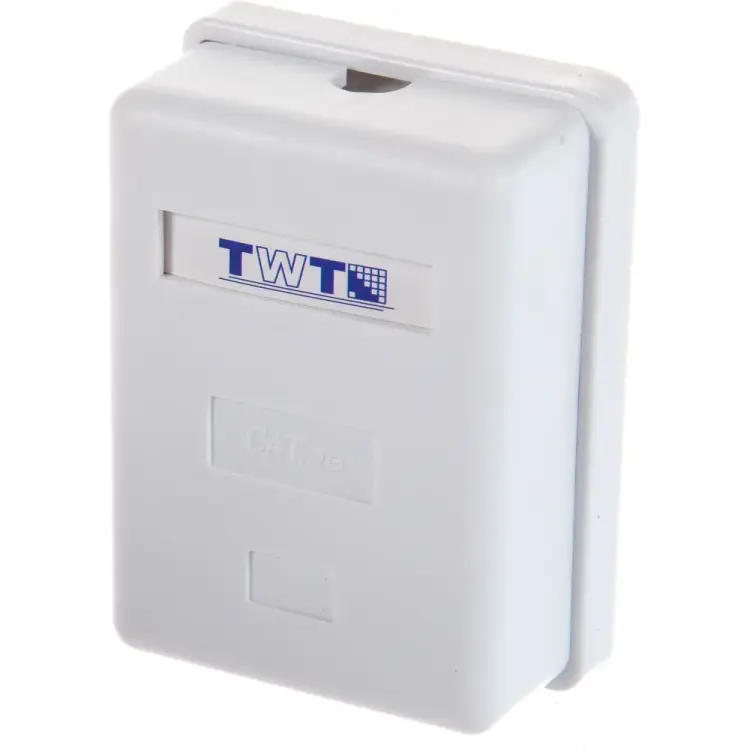 Экранированная настенная розетка TWT SM1-45/S-WH