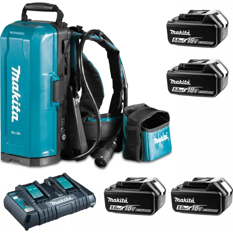 Ранцевый адаптер для аккумуляторов PDC01 с адаптерами на 18В и 36В Makita BL1850Bx4шт.,DC18RD 191C62-8