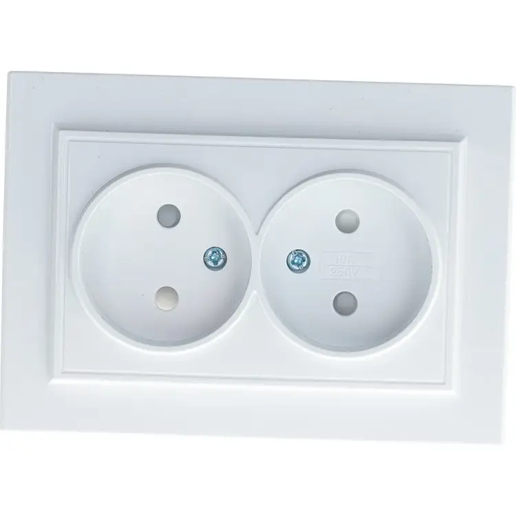 Двухместная розетка STEKKER Эрна 39053