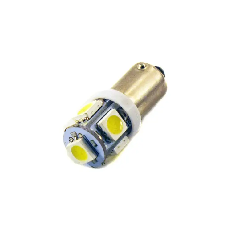Автомобильная лампочка Вымпел BA9S-T4W 5SMD 5050 WHITE 5107