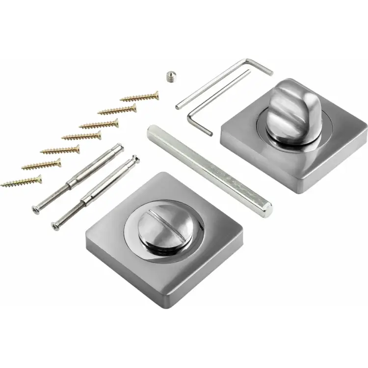 Квадратная завертка к ручкам Ренц INBK 02 SC/CP