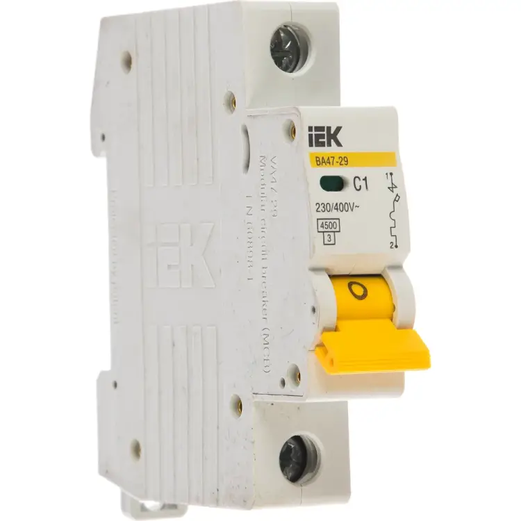Однополюсный автоматический выключатель IEK ВА47-29 MVA20-1-001-C