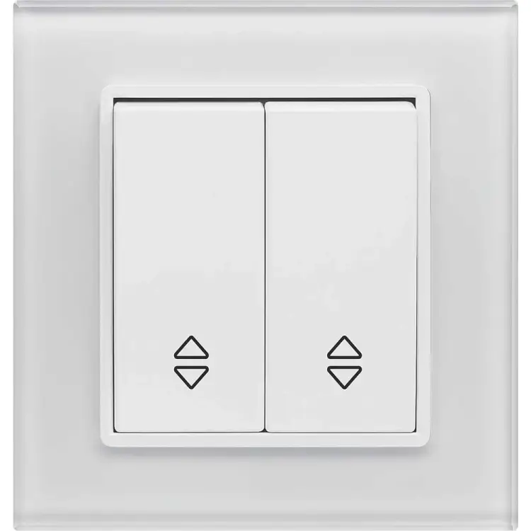 Реверсивный двухклавишный выключатель Vesta Electric Exclusive White FVK050106BEL