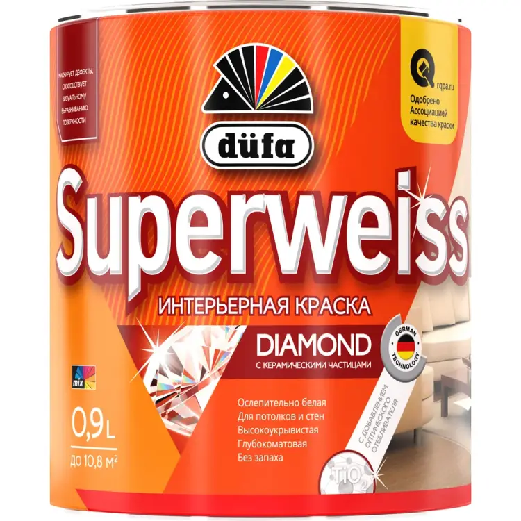 Воднодисперсионная краска Dufa SUPERWEISS RD4 МП00-009513 Воднодисперсионная краска Dufa SUPERWEISS RD4 МП00-009513