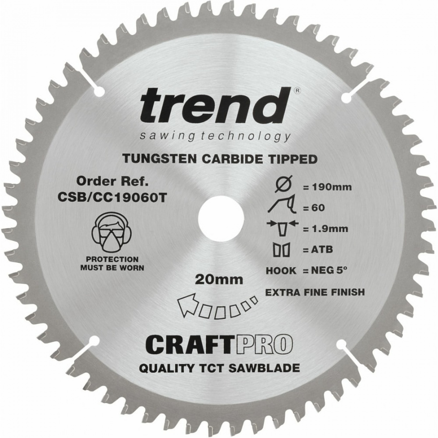 Пильный диск Trend CSB/CC19060T