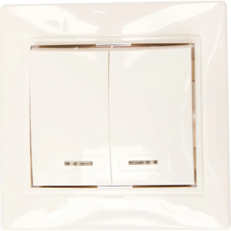 Двухклавишный выключатель Smartbuy Венера SBE-01w-10-SW2-1-c