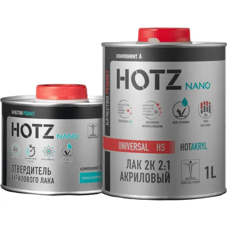 Универсальный быстросохнущий акриловый лак HOTZ 4673755228669