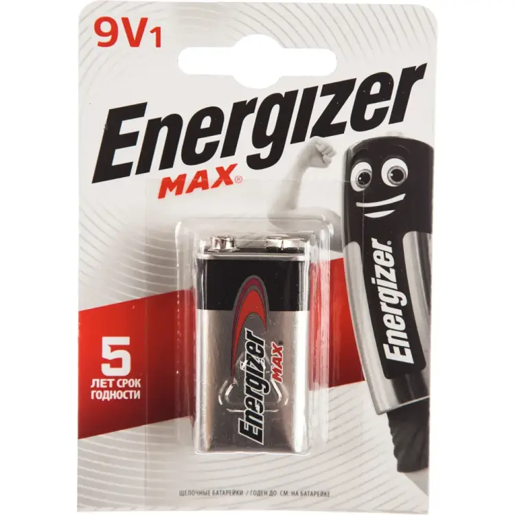Батарейка Energizer Maximum 6LR61 9В бл/1 щелочная 7638900410297