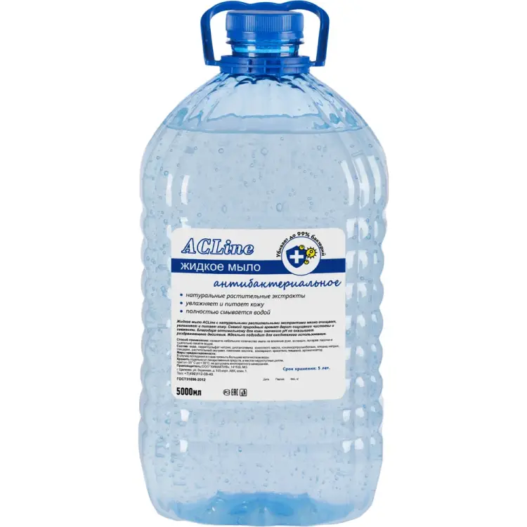 Антибактериальное мыло жидкое ООО "БАЗОВАЯ ДЕЗИНФЕКЦИЯ" acline М803