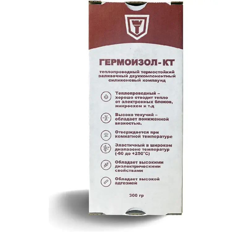 Теплопроводный двухкомпонентный силикон компаунд ГЕРМОИЗОЛ ТУ 20.16.57‐018‐03495485‐2019 БП-00001997