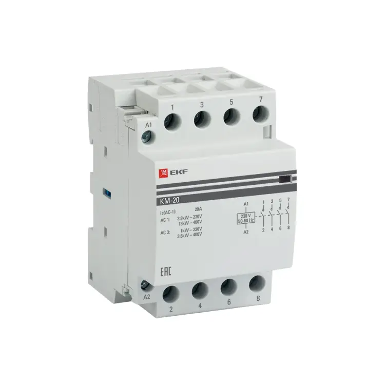 Модульный контактор EKF КМ km-3-20-40