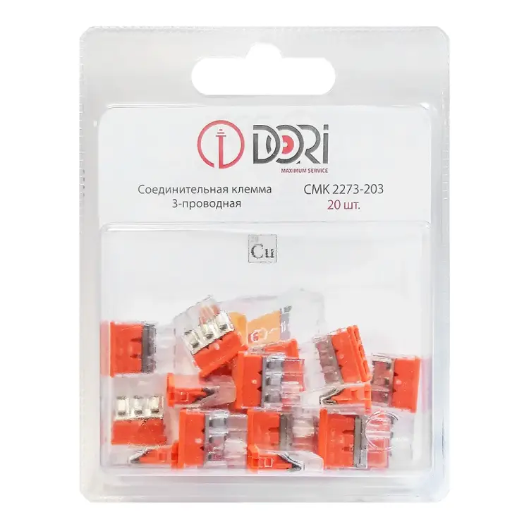 Соединительная 3-проводная клемма DORI CMK 2273-203 47070