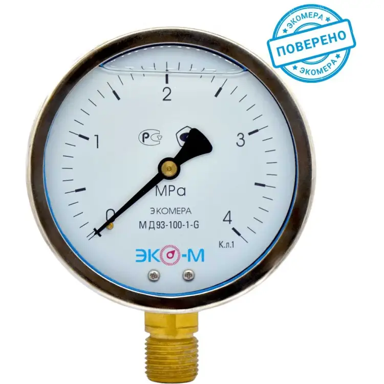 Манометр ЭКО-М Экомера МД02-100-М-4МПа