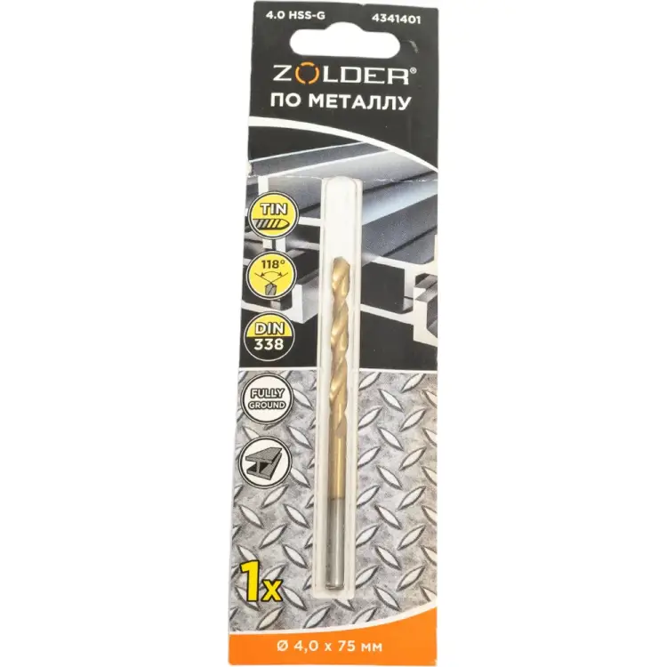 Сверло по металлу ZOLDER 4341401 Сверло по металлу ZOLDER 4341401
